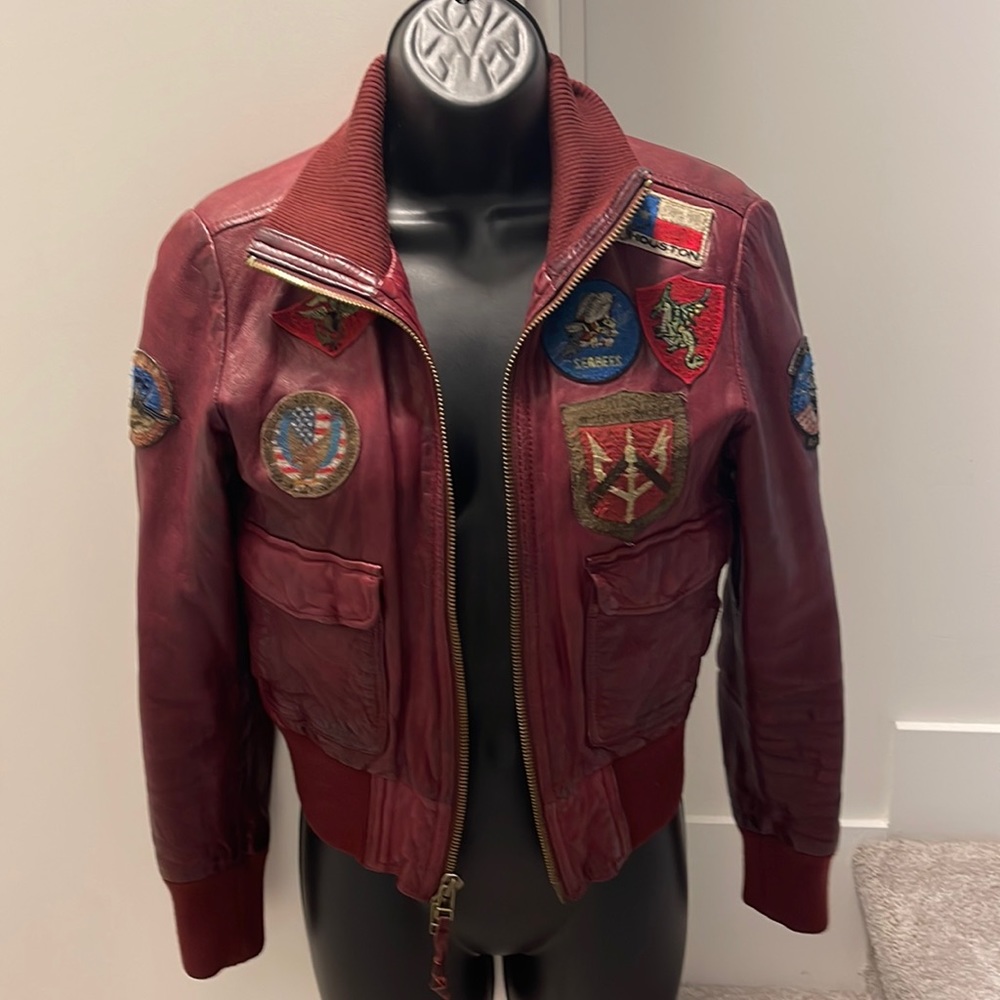 Woman’s Patched Leather Jacket